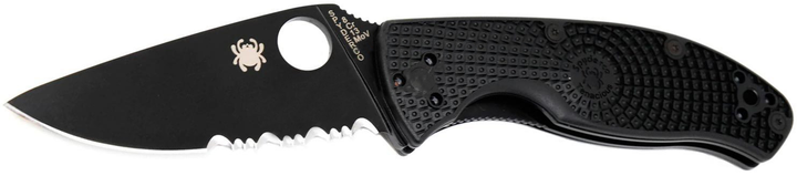 Кишеньковий ніж Spyderco Tenacious Black Blade Lightweight (87.13.93) - зображення 1