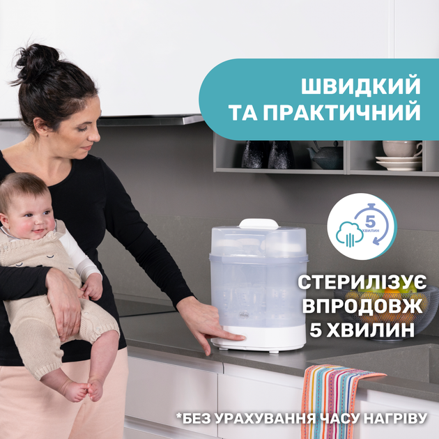 Стерилизатор Chicco электрический паровой (07391.10) - изображение 3