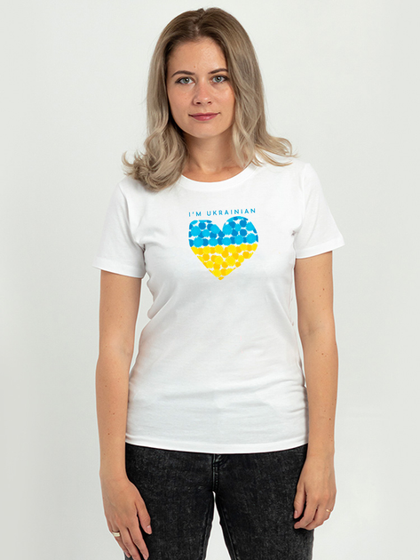 Футболка женская Sol's Imperial Women 190 С сердцем I'm Ukrainian ...