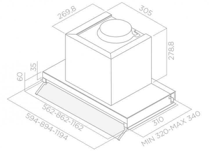 Витяжка Elica BOX IN PLUS IXGL/A/90 - изображение 2
