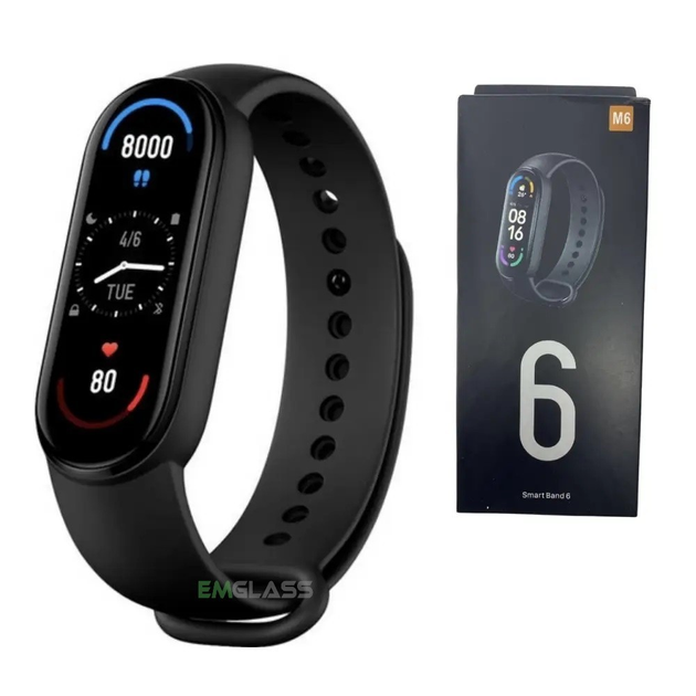 Фитнес браслет EM Smart Band M6 Шагомер умный трекер с магнитной ...