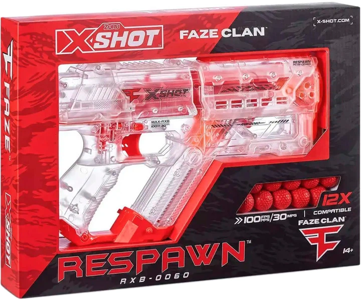 Szybkostrzelny pistolet Zuru X-Shot Chaos Faze Respawn z 12 nabojami (193052034991) - obraz 2