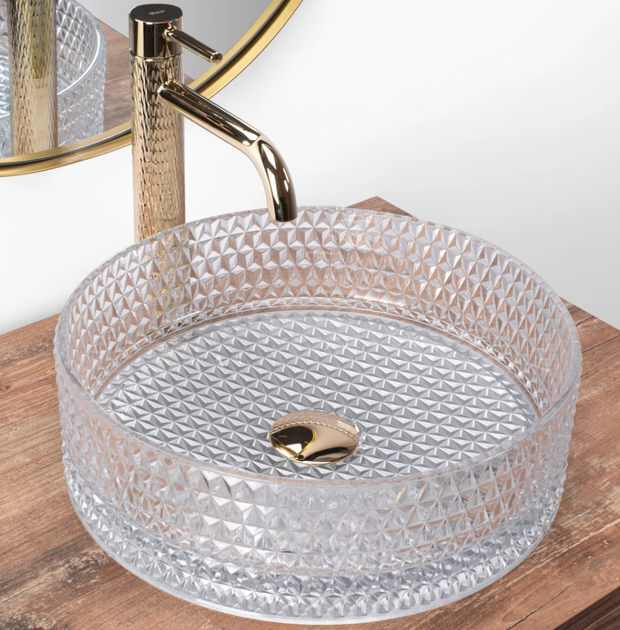 Умывальник Rea Cristal накладной transparent REA-U9670 - изображение 2