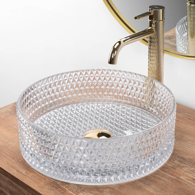 Умывальник Rea Cristal накладной transparent REA-U9670 - изображение 4