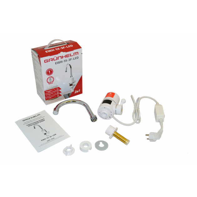 Электронагреватель с LED дисплеем Grunhelm EWH-1X-3F-LED - изображение 2
