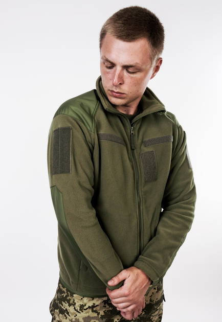 Флісова куртка Козак 56 розмір статутна тепла тактична олива - зображення 1