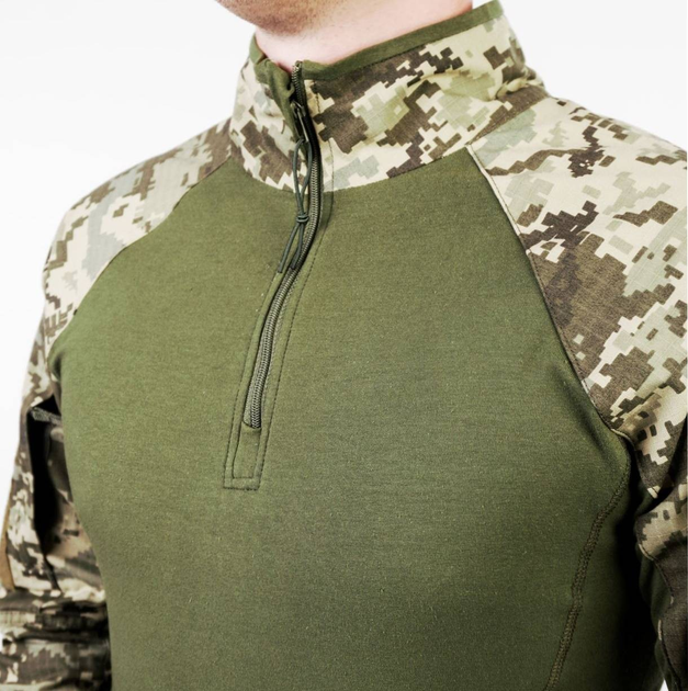 Военная тактическая мужская рубашка пиксель 54/4 КОЗАК Убакс с длинным рукавом - изображение 1