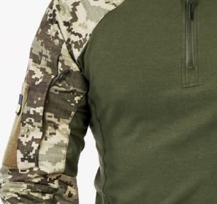 Военная тактическая мужская рубашка пиксель 50/6 КОЗАК Убакс с длинным рукавом - изображение 2