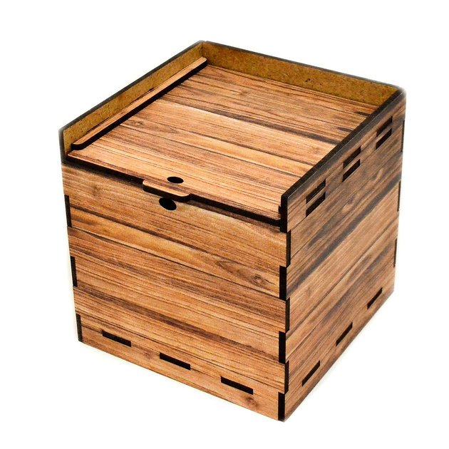 Цветная Подарочная Деревянная Коробка 10х10 см «Wood Style ...