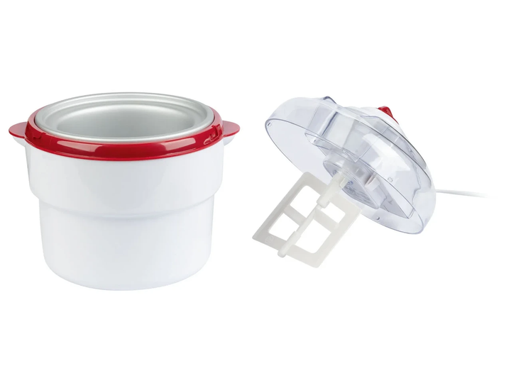Мороженица аппарат для приготовления мороженого Silver Crest SECM 12 C7 red/white - изображение 2