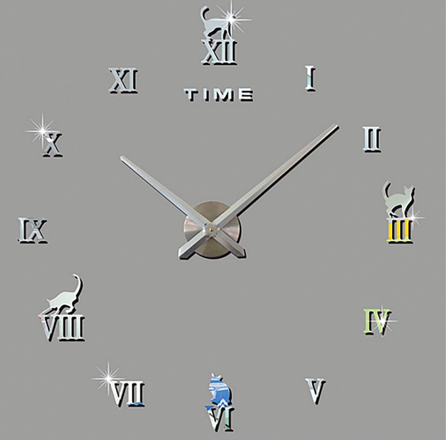 Акція на Настінний годинник Mindo MD17101, 3Д, великий від Rozetka