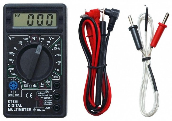 Цифровий мультиметр тестер Digital DT-838 - Фото 2 Цифровий мультиметр тестер Digital DT-838 - зображення 2