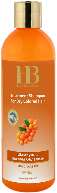 Акція на Шампунь Health & Beauty для сухого фарбованого волосся з олією обліпихи 400 мл від Rozetka