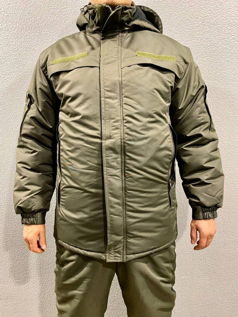 Тактическая зимняя курточка НГУ хаки. Зимний бушлат олива непромокаемый Размер 44 - изображение 1
