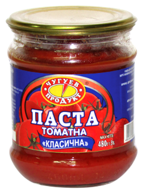 Томатна паста Класична СКО 480 г Чугуїв-продукт – купити в інтернет ...