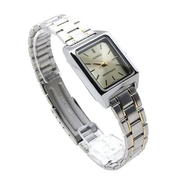 Женские часы Casio LTP-V007SG-9E Золотистые с серебристым - Фото 2 Женские часы Casio LTP-V007SG-9E Золотистые с серебристым - изображение 2