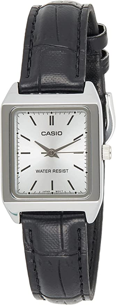 Женские часы Casio LTP-V007L-7E1 Серебристые с черным – фото, отзывы ...