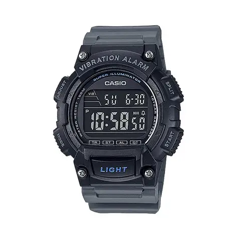 Мужские наручные часы Casio W-736H-8B Черные электронные - Фото 2 Мужские наручные часы Casio W-736H-8B Черные электронные - изображение 2