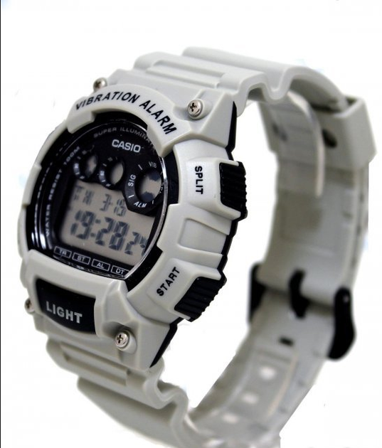 Чоловічий наручний годинник Casio W-735H-8A2 з ремінцем з каучуку Білий - зображення 4