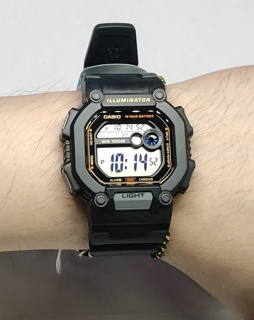 Мужские наручные часы Casio W-737HX-1A Черные - Фото 6 Мужские наручные часы Casio W-737HX-1A Черные - изображение 6