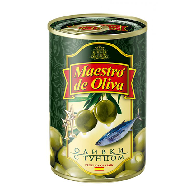 Оливки Maestro De Oliva з начинкою з тунця 280 г - зображення 1