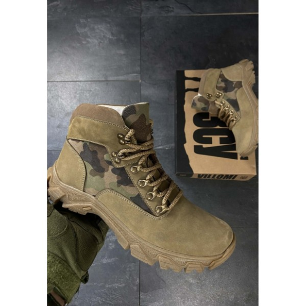 Тактические ботинки (берцы) VM-Villomi Украина Весна/Осень Нубук р.44 (444A-KOYOT) - изображение 2