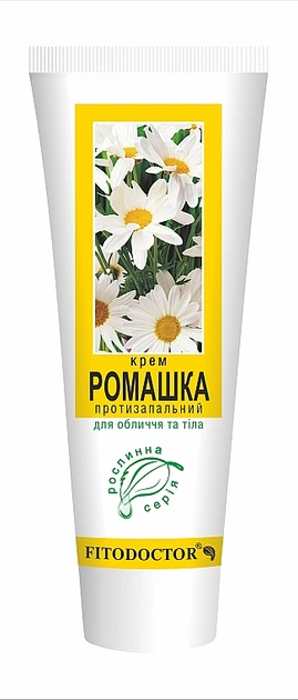 Универсальный противовоспалительный крем для лица и тела «Ромашка» - Фитодоктор 75g (272895-101252) - изображение 3