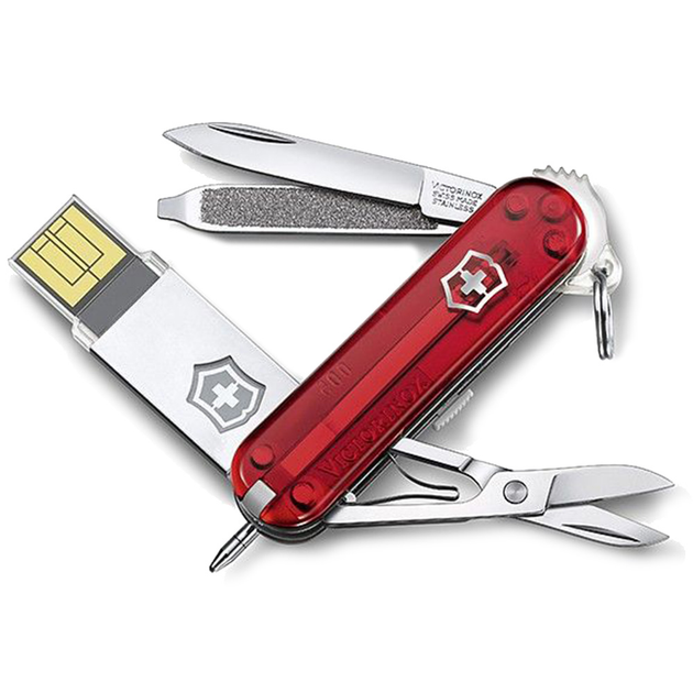 Ніж Victorinox 58 мм із USB-модулем 32 Гб 4.6125.TG32B - зображення 1