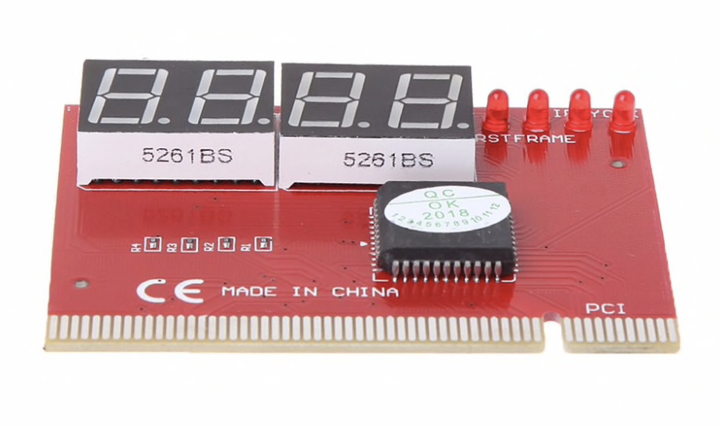 Устройство диагностики материнской платы PCI POST тестер компьютера - 4 индикатора арт.100212-2 - изображение 2