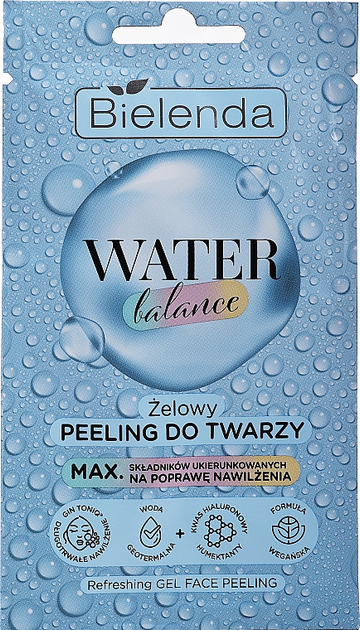 Освежающий гель-пилинг для лица - Bielenda Water Balance Refreshing Gel ...