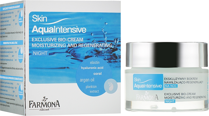 Крем для лица ночной увлажняющий - Farmona Skin Aqua Intensive Face ...
