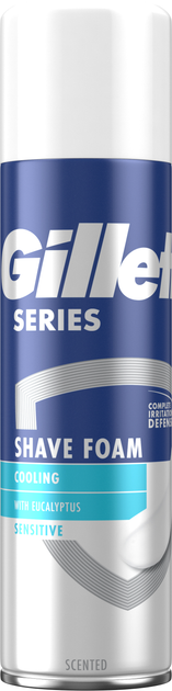 Охлаждающая пена для бритья Gillette Series с эвкалиптом 250 мл ...