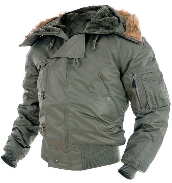 Куртка летная зимняя N2B Аляска Mil-Tec Германия олива XL - изображение 1