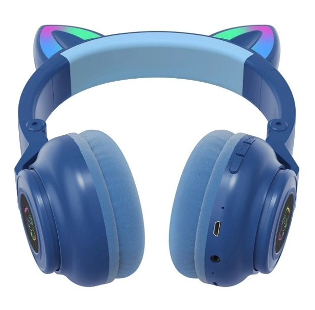 Беспроводные Bluetooth наушники с кошачьими ушками STN26 Cat Ear LED