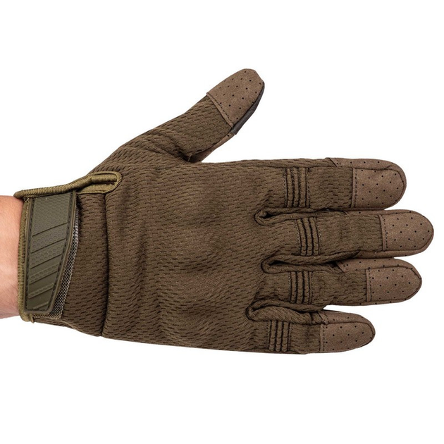 Перчатки тактические с закрытыми пальцами Zelart Action 8816 размер M Olive - изображение 2