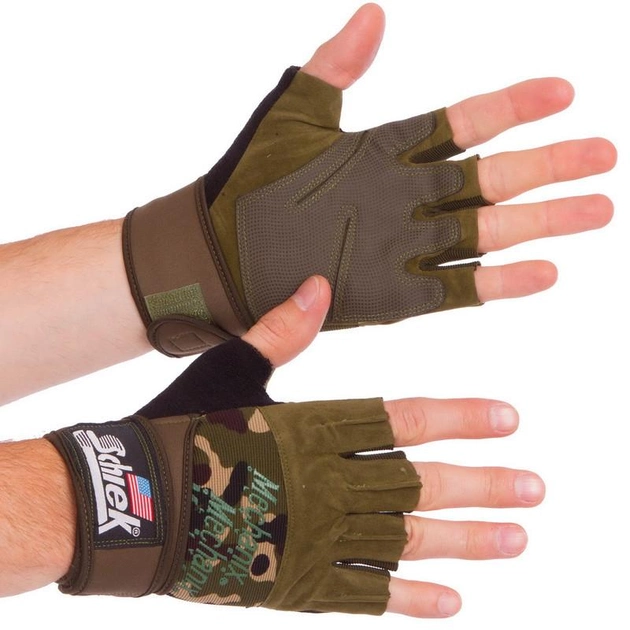 Тактичні рукавички з відкритими пальцями Zelart Action 4928 розмір XL Camouflage - зображення 1