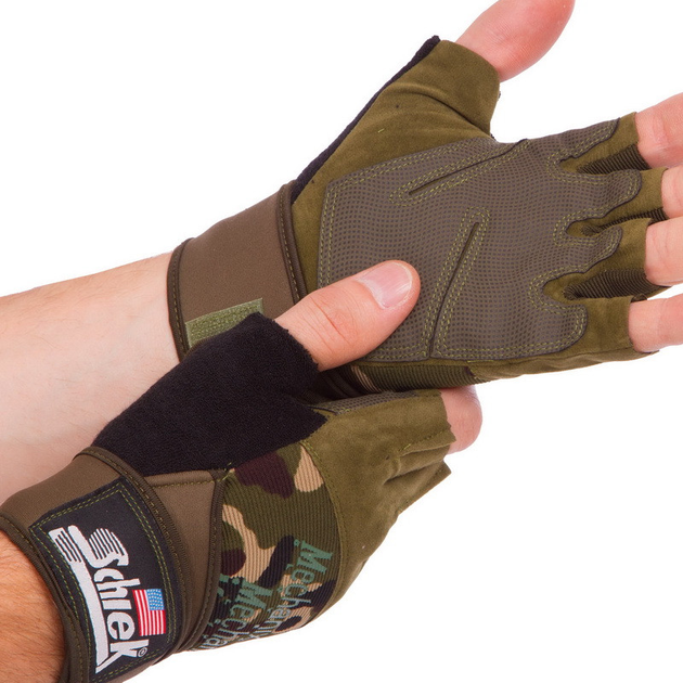 Перчатки тактические с открытыми пальцами Zelart Action 4928 размер XL Camouflage - изображение 2