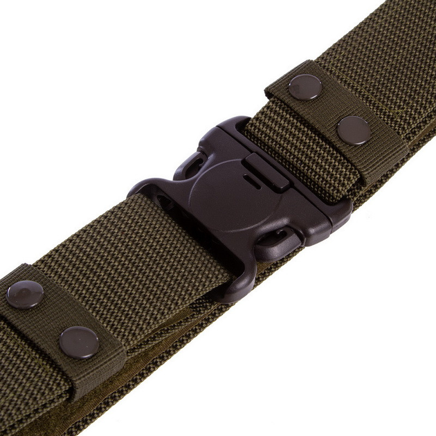 Ремень тактический пояс тактический Zelart Tactical Belt Action 5545 размер 120x5,5см Olive - изображение 2