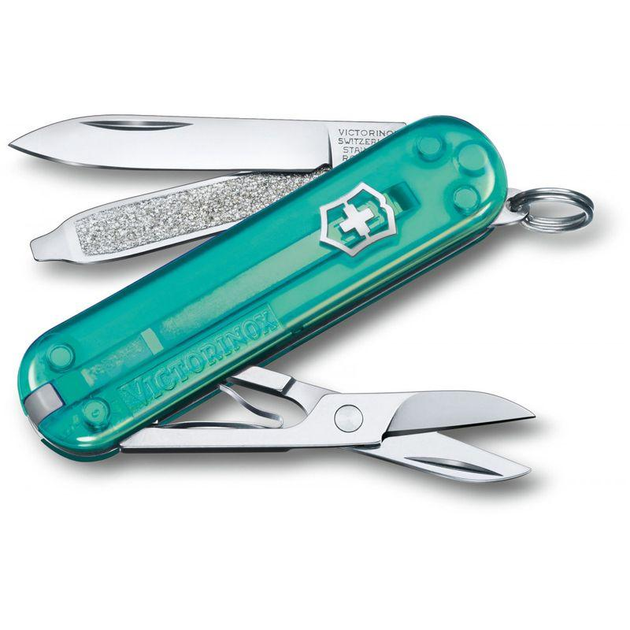 Складной нож Victorinox многофункциональный карманный 7 функций 58 мм. бирюзовый 2203329 - изображение 1