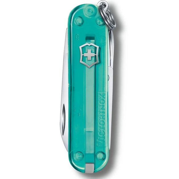 Складной нож Victorinox многофункциональный карманный 7 функций 58 мм. бирюзовый 2203329 - изображение 2