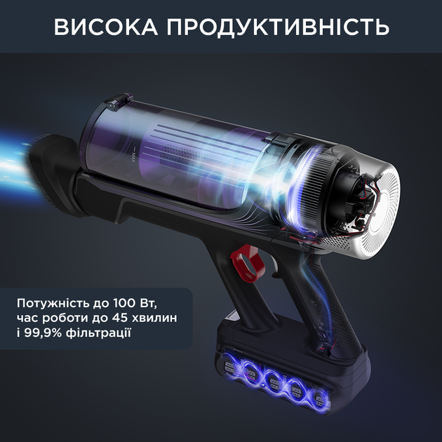 Акумуляторний пилосос Rowenta X-Force Flex 9.60 Allergy RH2037WO - зображення 2