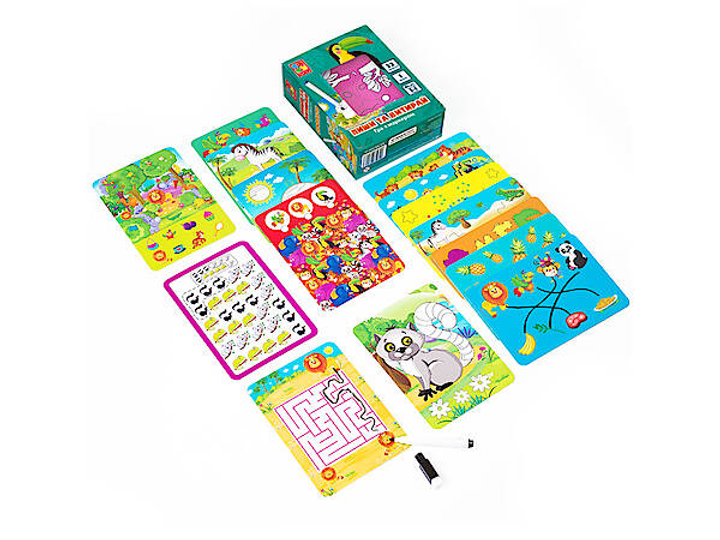 Гра настільна "Пиши та витирай. Зоопарк" (укр) Vladi Toys (VT5010-20) 