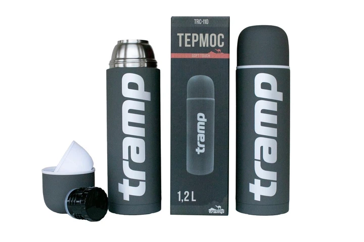 Термос Tramp Soft Touch 1.2 л сірий - зображення 3
