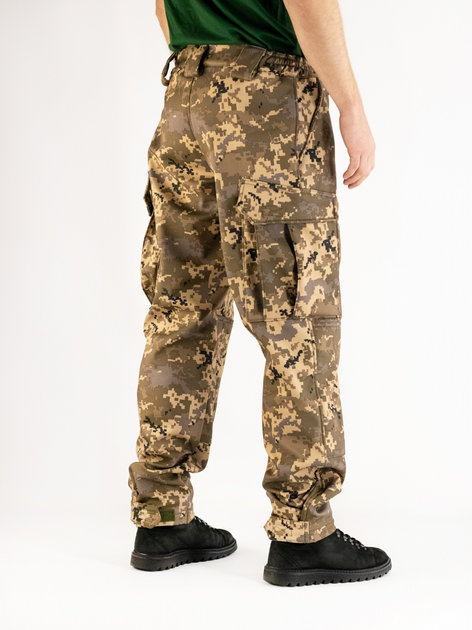 Тёплые военные штаны (осень-зима), пиксель Softshell (софтшел), розмір 50 - изображение 2