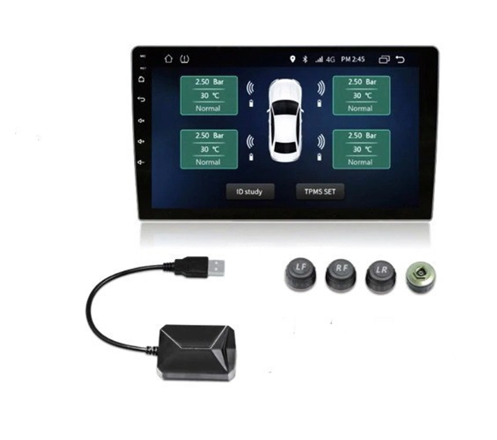 Система контроля давления и температуры в шинах TPMS для магнитол на Android, внешние датчики - изображение 1