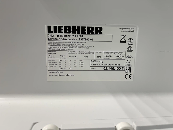 Двухкамерный холодильник Liebherr CNef 3515 Б/У - изображение 12