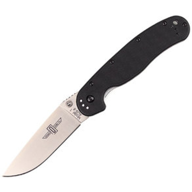Нож складной карманный EDC Ontario 8848SP RAT-1 SP Liner Lock Black 216 мм - изображение 1
