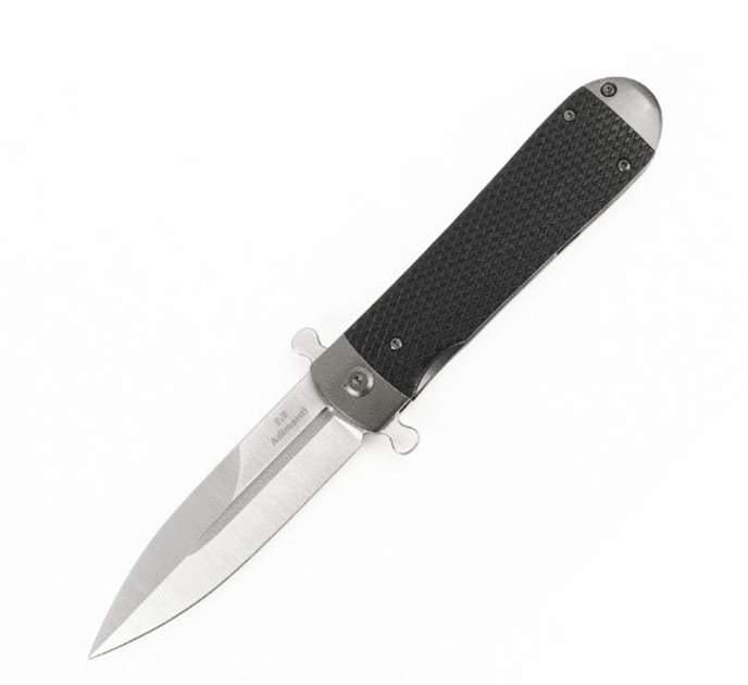 Нiж складний кишеньковий, туристичний Flipper Adimanti Samson-BK Black 212 мм - зображення 1