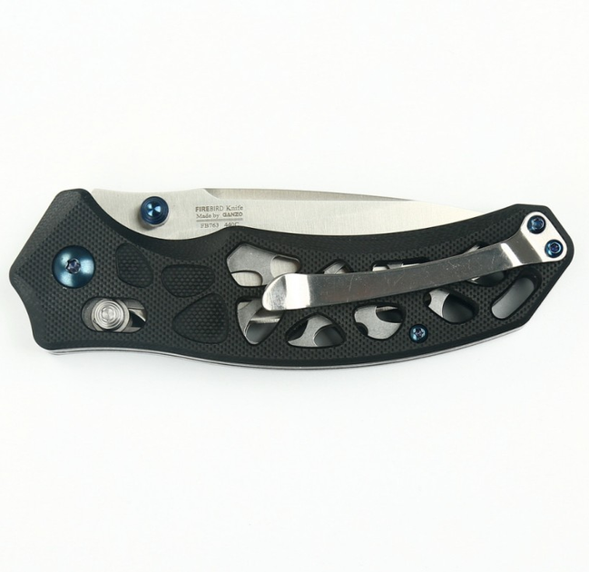 Нож складной карманный, туристический Axis Lock Firebird FB7631-BK Black 200 мм - изображение 2