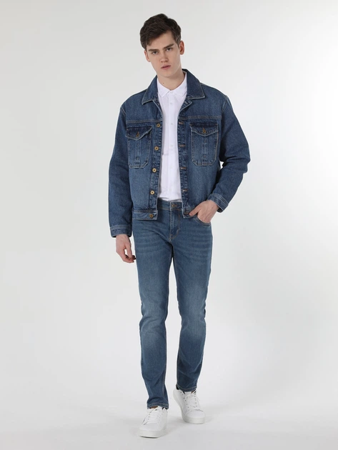 Джинсовая куртка мужская Colin's CL1058528DN41901 S Joshy Wash (8683197202246) - Фото 3 Джинсовая куртка мужская Colin's CL1058528DN41901 S Joshy Wash (8683197202246) - изображение 3